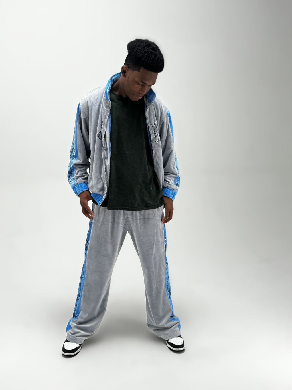 Nardo Blu "Signature" Velvour Tracksuit