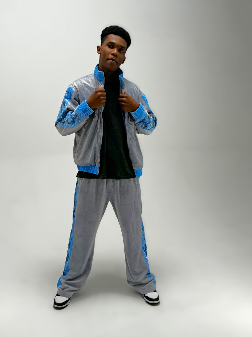 Nardo Blu "Signature" Velvour Tracksuit